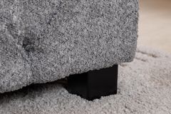 Design Boxbett PARIS 180x200 cm grau Bouclé Chesterfield