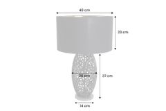 Design Tischlampe ABSTRACT LEAF schwarz Metall Marmorfuß handmade