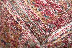 Orientalisches Bodenkissen XL OLD MARRAKESCH 70cm rot florales Muster Sitzpouf