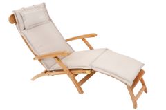 Outdoor Kissen ROG 45x186cm beige Sitzkissen Polster-Auflage für Deckchair