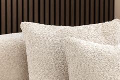 Extravagantes Sofa ELEMENTAL 180cm champagner beige Feinstrick Bouclé 2-Sitzer