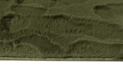 3D Hochflor Teppich DUNE 230x160cm dunkelgrün Hoch-Tief-Effekt