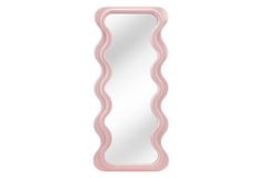 Design Wandspiegel CURVY 160cm rosa