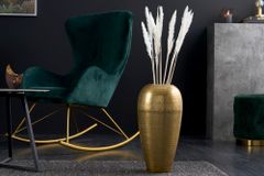 Elegante Vase ORIENTAL 50cm gold im Wild Hammerschlag Design