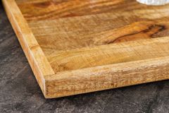 Massives Tablett MAKASSAR 50cm Mangoholz Servierbrett