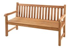Outdoor Gartenbank EMPIRE TEAK 150cm natur Massivholz
