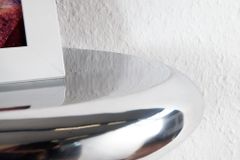 Modernes Design Wandregal TEAR 40cm silber Aluminium