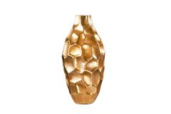 Elegante Vase ORGANIC ORIENT 45cm gold Hammerschlag Design