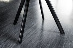Drehbarer Stuhl THE DUTCH COMFORT Samt grau mit Armlehnen Modern Design