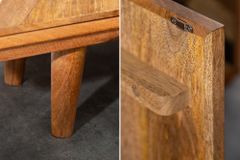 Elegantes Sideboard LONG ISLAND 160cm Mangoholz-Optik mit Retro Muster