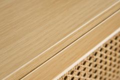 Design Sideboard VIENNA 155cm Wiener Geflecht Rattan Kommode mit Schubladen