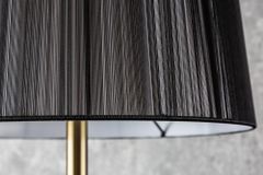 Barock Stehlampe LUCIE 160cm schwarz gold gebürstet Stehleuchte
