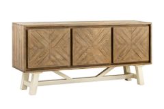 Massives Sideboard HAMPTONS 160cm hellbraun creme Pinienholz