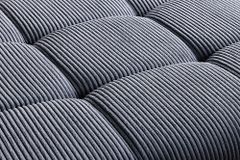 Moderner Hocker ELEGANCIA 110cm anthrazit Cord Fußhocker Sitzhocker