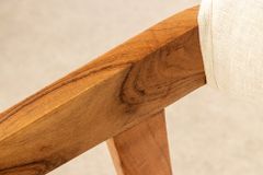 Design Stuhl MAMMUT beige natur massives Akazienholz honey finish