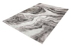 Design Teppich ART RUGS 230x160cm grau weiß Flachgewebe Indoor