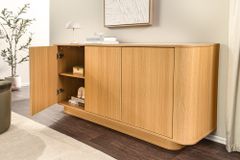 Modernes Sideboard VALHALLA WOOD 160cm natur Eichenholz Kommode