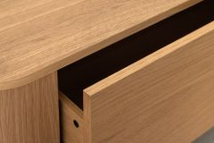 Nordischer Couchtisch VALHALLA WOOD 100cm natur Eichenholz mit Schublade
