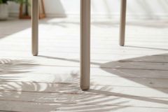 Stapelbarer Stuhl ROPE greige Aluminium Gartensessel inkl. Kissen In- und Outdoor