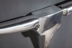 Moderne Design Wanddekoration BULL 75cm silber Aluminium Stierkopf