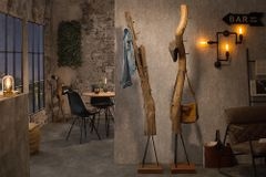 Massive Garderobe HEMINGWAY 200cm Teakholz Kleiderständer