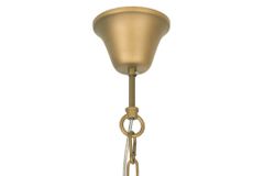Elegante Hängeleuchte SUNLIGHT 50cm matt gold Hängelampe