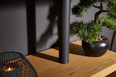Design Regal SNAKE 165cm Eichenoptik Bücherregal mit fünf Böden