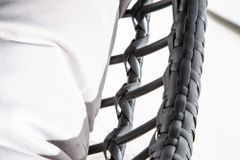 In- und Outdoor Hängesessel LOFT WIDE grau schwarz Hängestuhl inkl. Kissen wetterfest