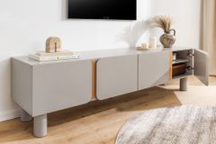 TV-Lowboard COSMO 180cm kaschmir beige Eiche Soft Close Stauraum