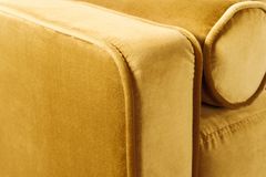 Design 3-Sitzer Sofa COZY VELVET 220cm senfgelb Samt Federkern