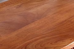 Massives Highboard GRANDEUR 120cm braun Mangoholz schwarz Metall