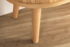 Retro Sideboard VALHALLA WOOD 160cm natur Eichenholz Schiebetüren
