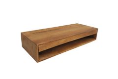 Hängender Konsolentisch PURE 100cm braun Mangoholz honey finish Schreibtisch Stauraum