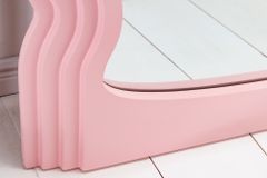 Design Wandspiegel WAVE 160cm rosa