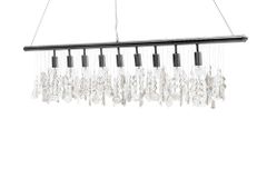 Extravagante Hängelampe DIAMONDS XL 120cm Kristall Lampe mit 9 Leuchten