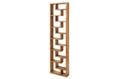 Massives Bücherregal JAVA 200cm natur recyceltes Teakholz Standregal Raumtrenner