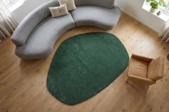 Design Teppich ORGANIC 180x120cm grün Hochflor Indoor-Teppich organische Form