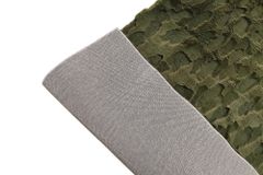 3D Hochflor Teppich DUNE 230x160cm dunkelgrün Hoch-Tief-Effekt