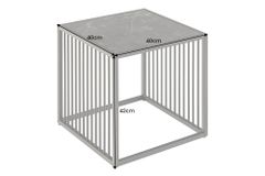 Design Beistelltisch ARCHITECTURE 40cm graphit Metall
