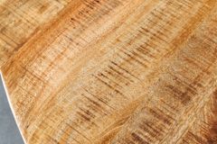 Massiver Esstisch IRON CRAFT 140cm natur rund Mangoholz Metall Industrial Design