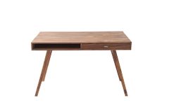 Design Schreibtisch RETRO 120cm braun Sheeshamholz stone finish Design Klassiker