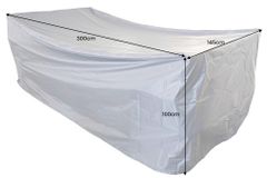 Rechteckige Schutzhaube PRESTIGE PROTECT 300cm anthrazit Abdeckung wetterfest