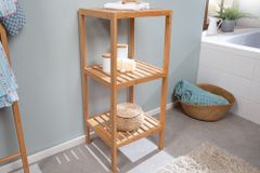 Design Regal LAGOON SPA 80cm Bambusholz zwei Fächer Badregal