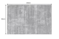 Moderner Teppich SOFT TOUCH 230x160cm grau Kurzflor Indoor-Teppich