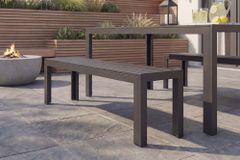 Moderner Gartentisch DESIGNO 205cm anthrazit schwarz Aluminium wetterfest