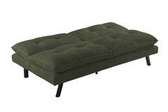 Modernes Schlafsofa COCOONING 190cm grün Cord 3-Sitzer Couch