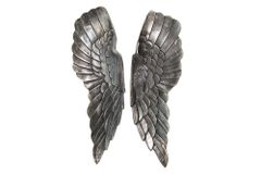 Riesige Wanddekoration FALLEN ANGEL 65cm Engelsflügel im asymmetrischen Design