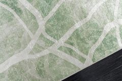 Moderner Teppich JUNGLE 230x160cm grün beige Flachgewebe Indoor-Teppich