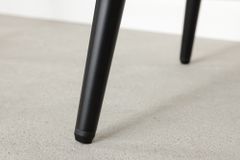 Design Barhocker MILANO petrol Samt Barstuhl mit Lehne Metall schwarz