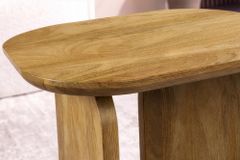 2er Set Couchtische GATSBY 100cm braun Mangoholz organische Form Beistelltisch